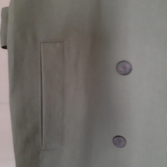 Outerknown Women's Baker Trench Coat Olive Green Size Small - Picture 7 of 11